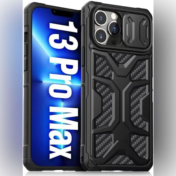 Protective Case For iPhone 13 Pro Max With Slide Camera Cover Military Grade NIB - Picture 1 of 8